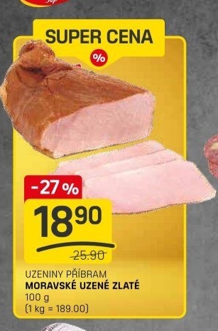 Moravské uzené zlatéPříbramská uzenina