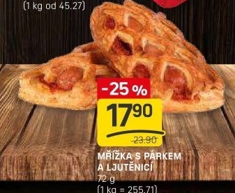 Mřížka s párkem