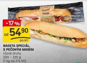 Obložená bageta