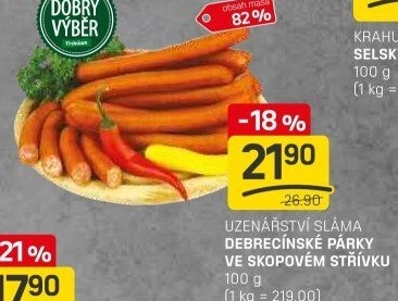 Párky debrecínské Sláma