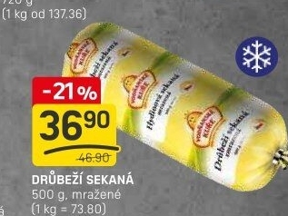 Sekaná drůbeží mražená Vodňanské kuře