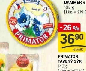 Sýr tavený Primátor Madeta