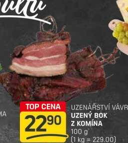 Uzený bok z komína Uzenářství Vávra