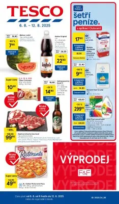 akční leták Tesco 6.8.2025-12.8.2025
