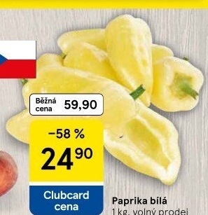 Paprika bílá