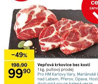 Vepřová krkovice bez kosti