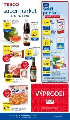 akční leták Tesco 6.8.2025-12.8.2025