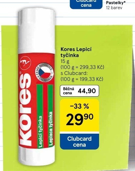 Lepidlo tyčinka Kores