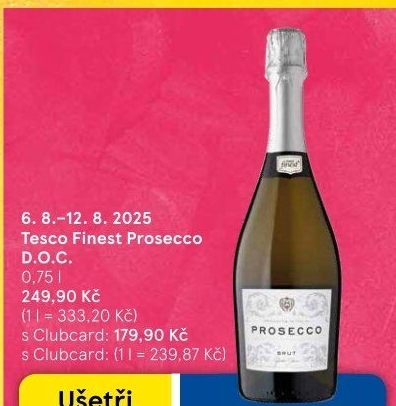 Prosecco brut DOC Tesco finest