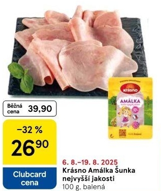 Šunka Amálka nejvyšší jakosti Krásno