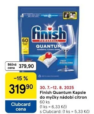 Tablety do myčky Quantum Finish