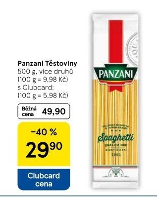 Těstoviny Panzani