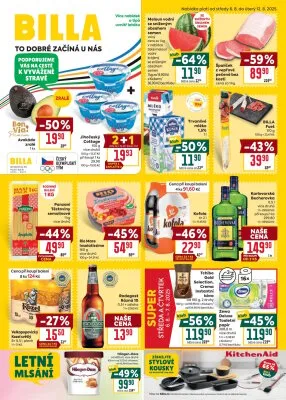 akční leták BILLA 6.8.2025-12.8.2025