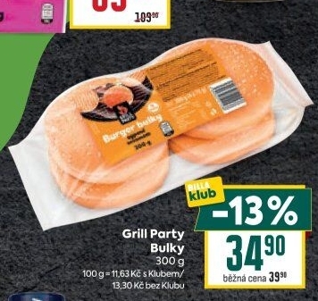 Bulky na hamburger Grill Party