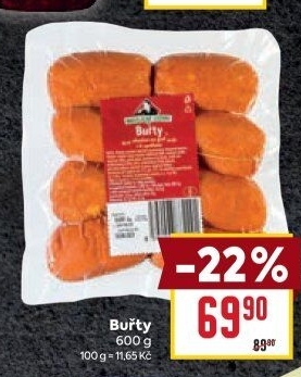 Buřty Kostelecké uzeniny