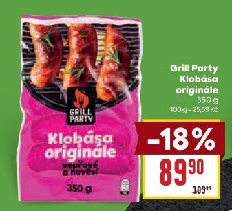 Klobása Originále Grill Party