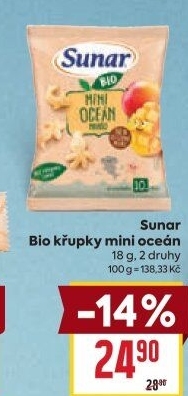 Křupky Mini bio Sunar