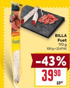 Salám Fuet Billa
