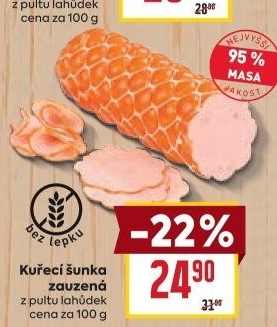 Šunka kuřecí zauzená nejvyšší jakosti