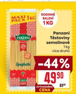 Těstoviny Panzani