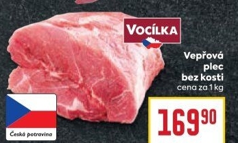 Vepřová plec bez kosti Vocílka