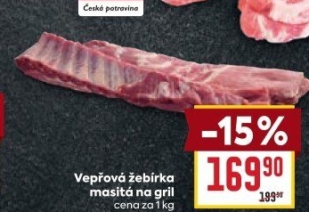 Žebra vepřová na gril