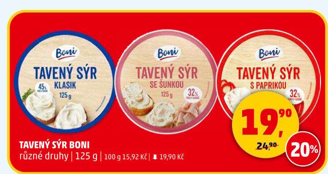 Sýr tavený Boni