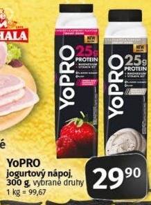 Jogurtový proteinový nápoj Yopro