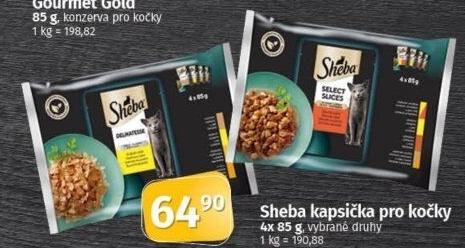 Kapsičky pro kočky Sheba