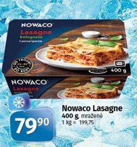 Lasagne mražené Nowaco