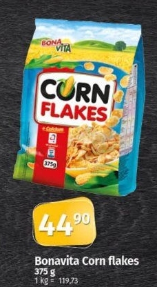 Lupínky kukuřičné Corn Flakes Bonavita