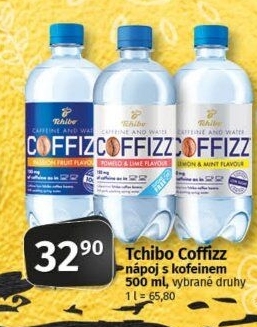 Ochucená voda kofeinová Coffizz Tchibo