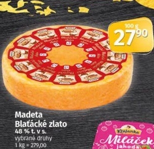 Sýr Blaťácké zlato Madeta