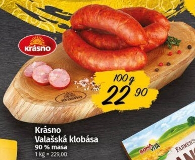 Valašská klobása Krásno