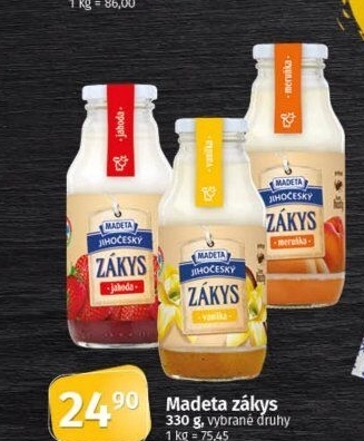 Zákys Jihočeský ochucený Madeta