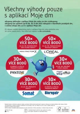 akční leták dm drogerie 7.8.2025-10.9.2025