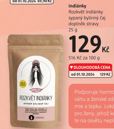 Čaj sypaný bylinný Rozkvět indiánky