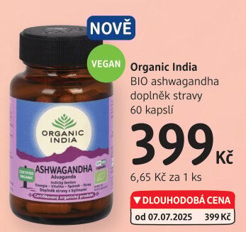 Doplněk stravy Ashwagandha Organic India