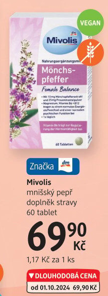 Doplněk stravy Mnišský pepř Mivolis