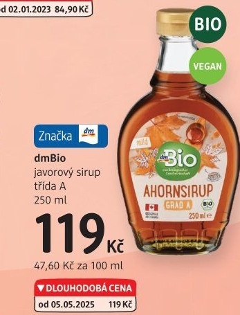 Javorový sirup dm Bio