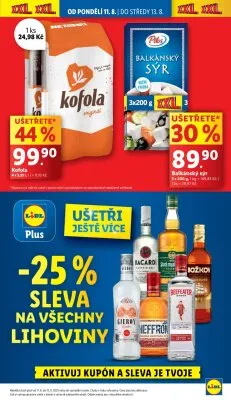 akční leták Lidl 11.8.2025-13.8.2025