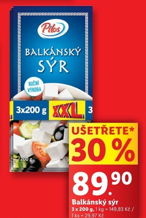 Balkánský sýr Pilos