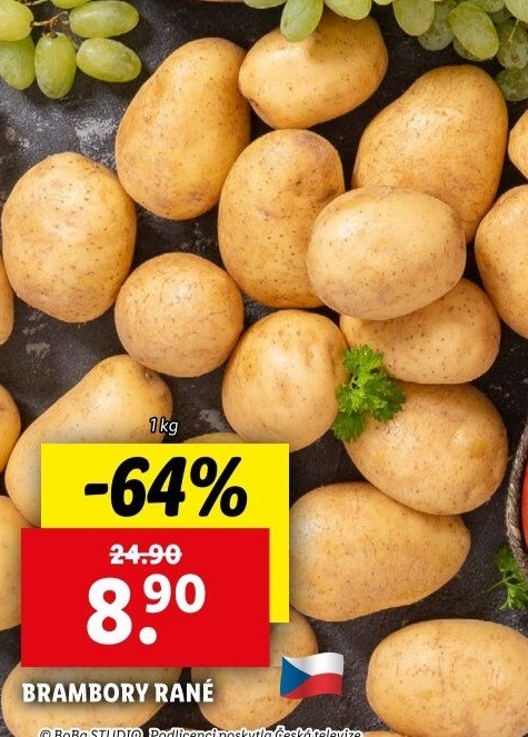 Brambory konzumní rané