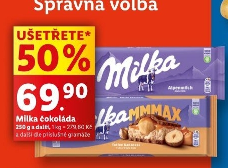 Čokoláda Milka