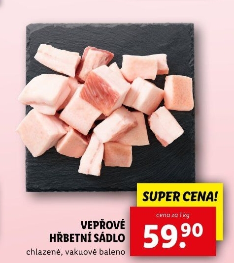 Sádlo hřbetní vepřové