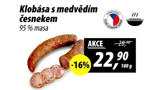 Klobása s medvědím česnekem
