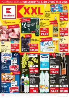 akční leták Kaufland 13.8.2025-19.8.2025