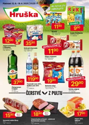 akční leták Hruška 12.8.2025-18.8.2025
