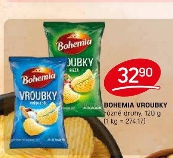 Chipsy Vroubky Bohemia Chips
