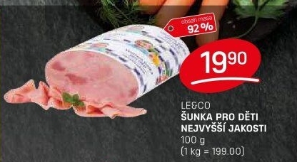 Šunka dětská nejvyšší jakosti LE&amp